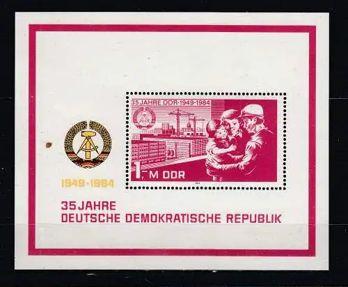 DDR  Nr Block 78 Postfrisch / **