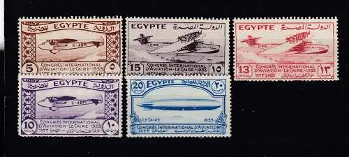 Ägypten  Nr 186/90 Falz / Gummimängel / *