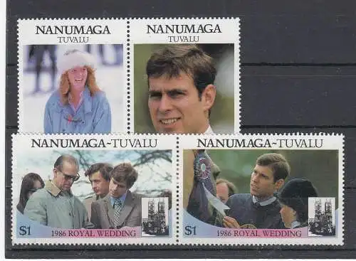 Tuvalu Nanumaga  Nr 88/91 Postfrisch / **