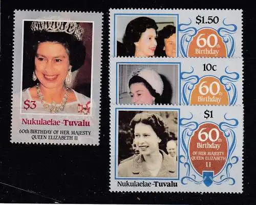 Tuvalu Nukulaelae  Nr 75/78 Postfrisch / **