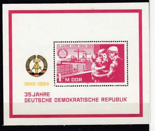 DDR  Nr Block 78 Postfrisch / **