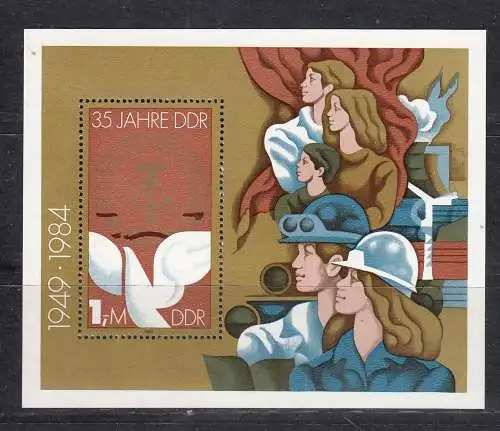 DDR  Nr Block 79 Postfrisch / **