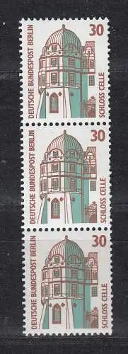 Berlin (West)  Nr 793 Streifen mit Zählnummer Postfrisch / **