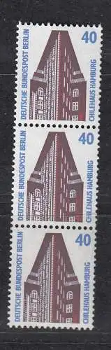 Berlin (West)  Nr Streifen mit Zählnummer 816 Postfrisch / **