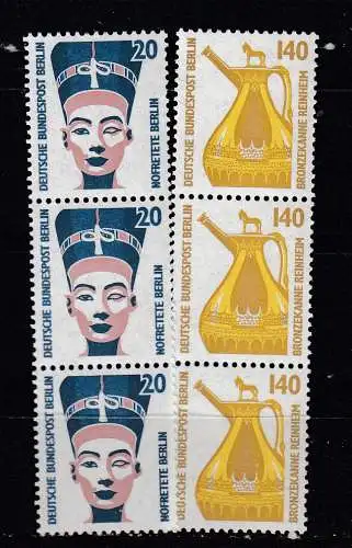 Berlin (West)  Nr 831/32 Streifen mit Zählnummer Postfrisch / **