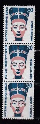 Berlin (West)  Nr 831 Streifen mit Zählnummer Postfrisch / **