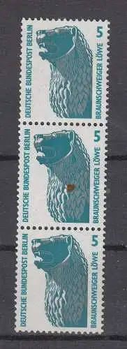 Berlin (West)  Nr 863 Streifen mit Zählnummer Postfrisch / **