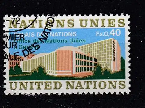 Vereinte Nationen Genf  Nr 22 Gestempelt (Posten)