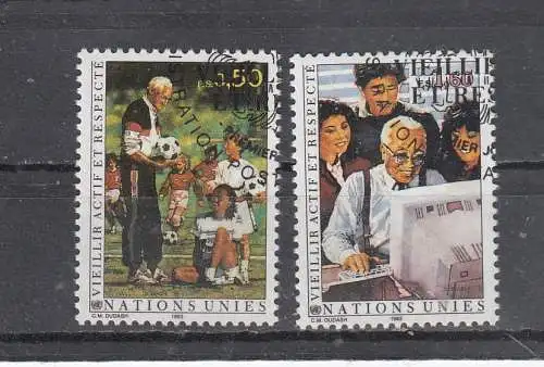 Vereinte Nationen Genf  Nr 225/26 Gestempelt (Posten)