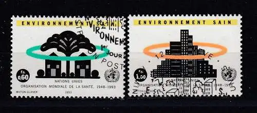 Vereinte Nationen Genf  Nr 231/32 Gestempelt (Posten)