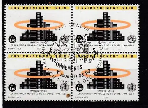 Vereinte Nationen Genf  Nr 232 Vb Gestempelt (Posten)