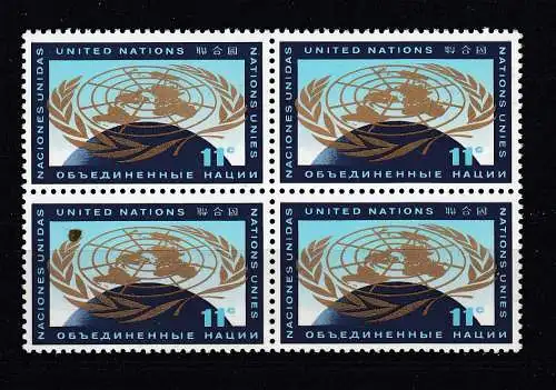 UNO New York  Nr 104 Vb Postfrisch / **
