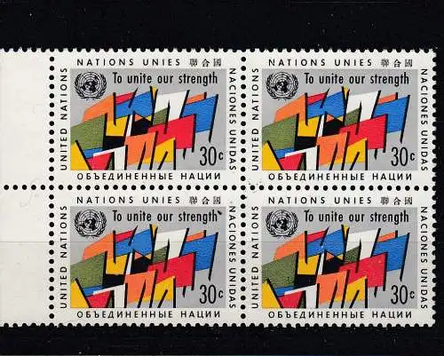 UNO New York  Nr 105 Vb Postfrisch / **