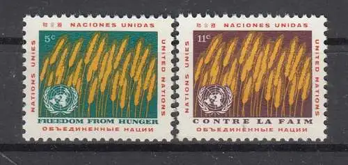 UNO New York  Nr 126/27 Postfrisch / **
