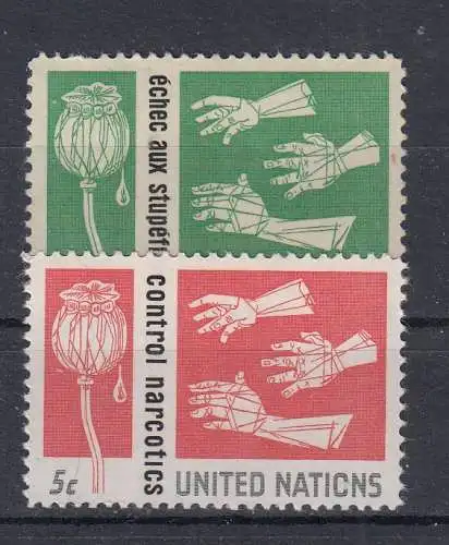 UNO New York  Nr 142/43 Postfrisch / **