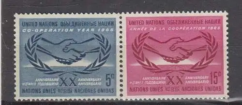 UNO New York  Nr 154/55 Postfrisch / **