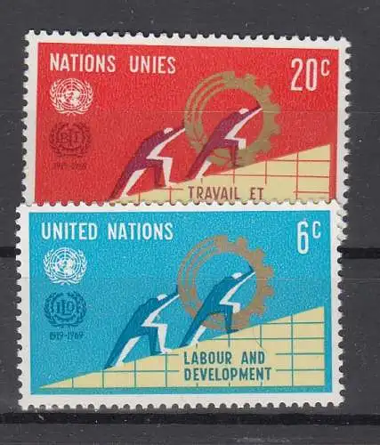 UNO New York  Nr 216/17 Postfrisch / **