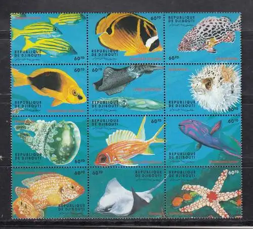 Dschibuti  Nr 737/48 Postfrisch / **