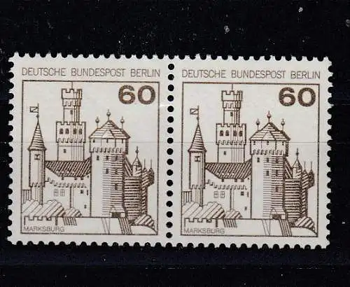 Berlin (West)  Nr 537 waag.Paar Postfrisch / **