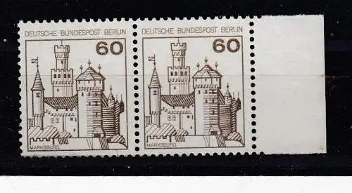 Berlin (West)  Nr 537 waag.Paar Postfrisch / **