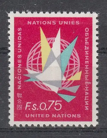 Vereinte Nationen Genf  Nr 6 Postfrisch / **