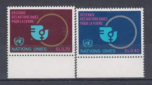 Vereinte Nationen Genf  Nr 89/90 Postfrisch / **
