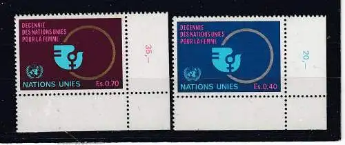 Vereinte Nationen Genf  Nr 89/90 ER Postfrisch / **
