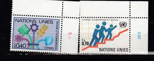 Vereinte Nationen Genf  Nr 94/95 ER Postfrisch / **