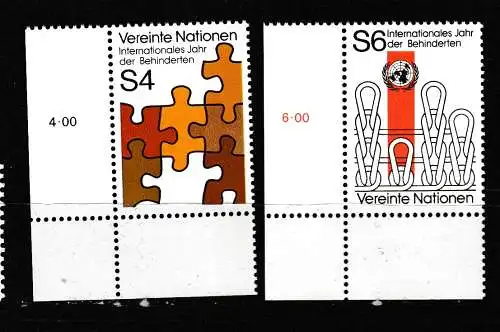 Vereinte Nationen Wien  Nr 17/18 ER Postfrisch / **
