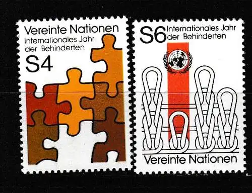 Vereinte Nationen Wien  Nr 17/18 Postfrisch / **