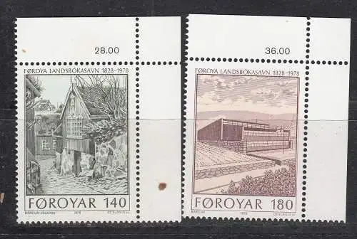 Dänemark Färöer  Nr 39/40 ER Postfrisch / **