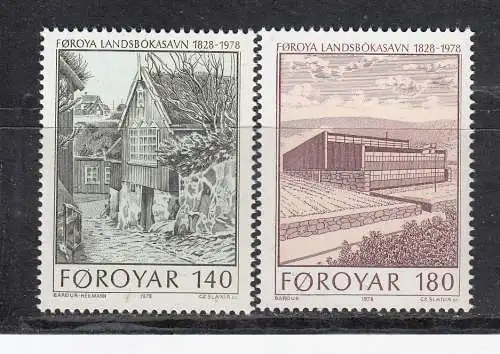 Dänemark Färöer  Nr 39/40 Postfrisch / **