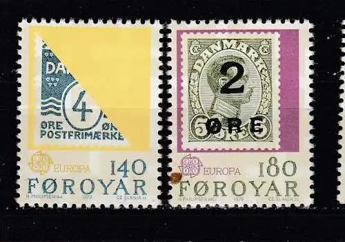 Dänemark Färöer  Nr 43/44 Postfrisch / **