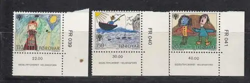 Dänemark Färöer  Nr 45/47 ER Postfrisch / **