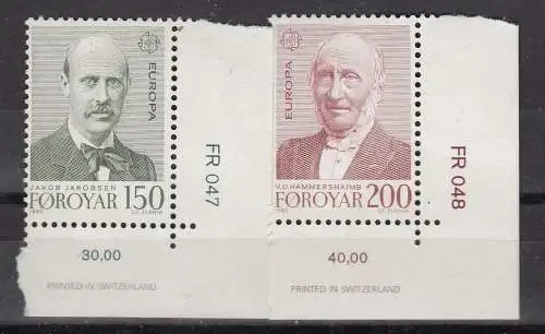Dänemark Färöer  Nr 53/54 ER Postfrisch / **