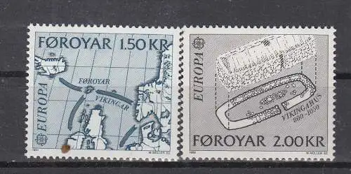 Dänemark Färöer  Nr 70/71 Postfrisch / **