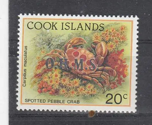 Cook-Inseln Dienstmarken  Nr 57 Postfrisch / **
