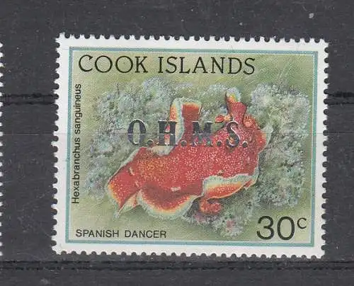 Cook-Inseln Dienstmarken  Nr 59 Postfrisch / **