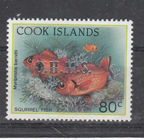 Cook-Inseln Dienstmarken  Nr 61 Postfrisch / **