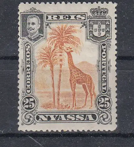 Port. Nyassages.  Nr 32 Falz / Gummimängel / *