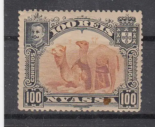 Port. Nyassages.  Nr 35 Falz / Gummimängel / *