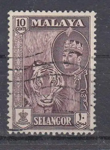 Malai. S. V Malaienst. Selangor  Nr 84 Gestempelt (Posten)