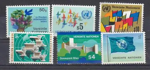Vereinte Nationen Wien  Nr 1/6 Postfrisch / **