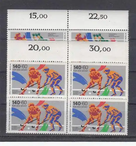 Berlin (West)  Nr VB 836/37 Postfrisch / **