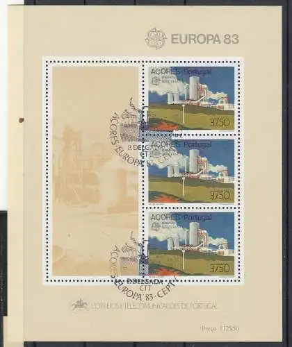 Portugal Azoren  Nr Block 4 Gestempelt (Posten)