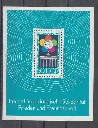 DDR  Nr Block 38 Postfrisch / **