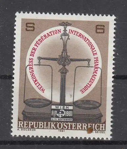 Österreich  Nr 1679 Postfrisch / **