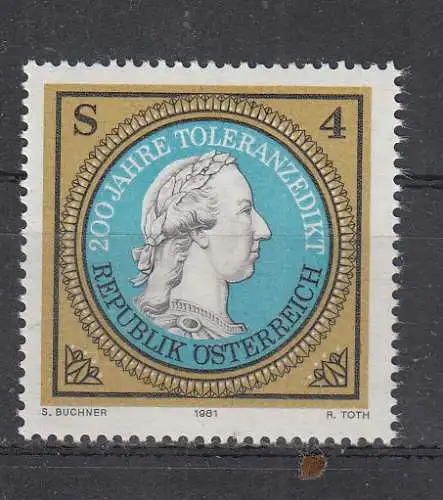 Österreich  Nr 1685 Postfrisch / **