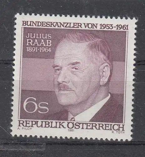 Österreich  Nr 1690 Postfrisch / **