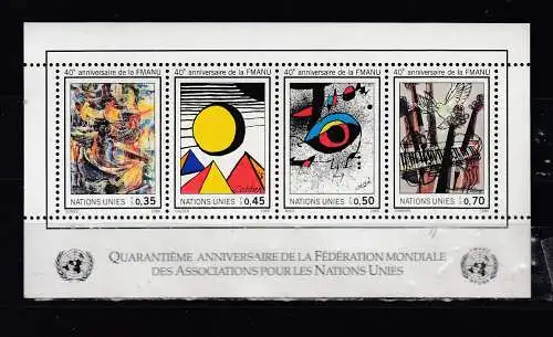 Vereinte Nationen Genf  Nr Block 4 Postfrisch / **